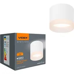 Светильник Videx под лампу GX53 накладной белый (VL-SPF25A-W) 