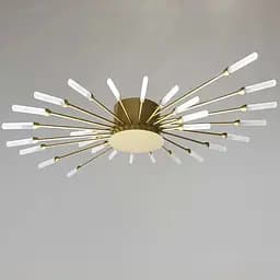 Стельова Led люстра Art BO-5251/28GD