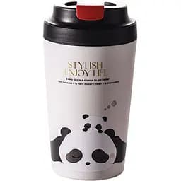Термочашка Yiwu Panda HP-14-12B с керамической колбой 380 мл, черный