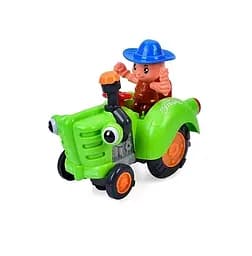 Трактор HD936B 19см, фигурка, музыка, свет, ездит, подвижные детали, в коробке (6903317168514) Зеленый