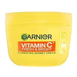 Увлажняющий крем-сорбет Garnier Vitamin C Fresh & Bright с витамином С для придания свежести и сверкания коже лица, 85 г