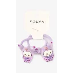 Резинка с украшениями для девочки Polin 2 шт 4048A-24 Сиреневый