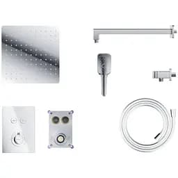 Душова система прихованого монтажу Corsan CMZ069TCH хром + BOX з термостатом 647014, Хром