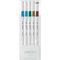 Набор лайнеров Uni Emott Fine Line Island Color 0.4 мм 5 цветов (PEM-SY/5C.04IC)