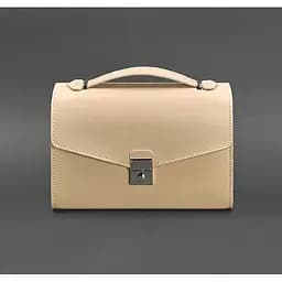 Жіноча шкіряна сумка-кроссбоді Lola світло-бежева