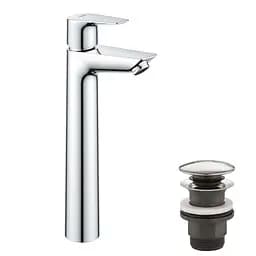 Змішувач для раковини Grohe QuickFix StartEdge XL-Size 23777001 з донним клапаном, Хром