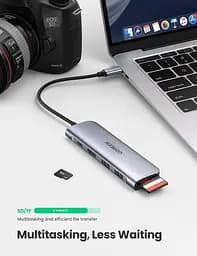 USB-хаб Ugreen 6 в 1 USB-C / 2xUSB 3.0 / 4K HDMI / TF / SD [70411] [63379] - мініатюра 7