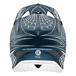 Велошолом Troy Lee Designs D3 Fiberlite SpiderStripe Blue XL (1106-198550035) - мініатюра 3