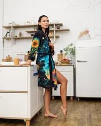 Халат жіночий з плюшевого велюру ексклюзивний Night 18311 L-XL