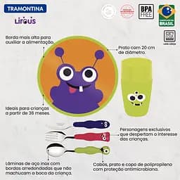 Дитячий набір Baby Lirous 5 предметів TRAMONTINA kuh0016287 - мініатюра 5