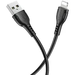 Кабель Borofone BX51 Triumph charging data cable for iP（unpackaged） чорний