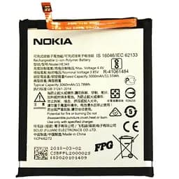 Акумулятор HE345, Nokia 6.1, 3060mAh, оригінал PRC