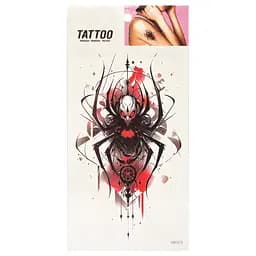 Временная татуировка "Красный паук Tattoo" Bambi 1020-HM1673