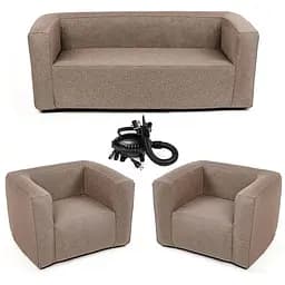 Комплект надувной мебели Wall Sticker SW-00002657 диван и 2 кресла коричневый