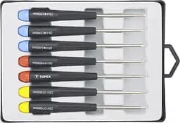 Отвертки прецизионные, SL, PH, Torx, сталь CrV, набор 7шт Topex hoz0014118