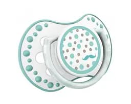 Пустушка силіконова динамічна Lovi Retro baby, 0-3 міс., 2 шт., блакитний (22/803boy) - мініатюра 2