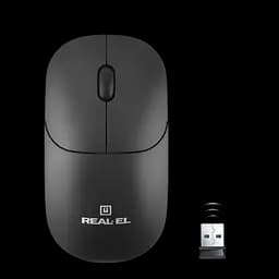 Миша бездротова REAL-EL RM-313 Black (EL123200042) - мініатюра 1