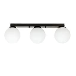 Люстра стельова LED Levistella 756XPR150F-3 BK+WH (500), 3 плафона E27, 150 мм, чорний і білий, сучасний стиль для дому