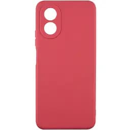 Силиконовый чехол Candy Full Camera для Oppo A38 / A18 Красный / Camellia