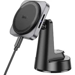 Держатель Hoco Speed magnetic wireless fast charging Car holder HW16 center console 15W 4.5-7"