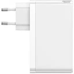 Мережевий зарядний пристрій Baseus GaN Xiaomini Quick Charger 1 USB + 2Type-C 120W CCGAN-J02 White - мініатюра 2
