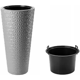 Горщик для квітів Form-Plastic Diamant слім-30 25 л сірий (2930-055)