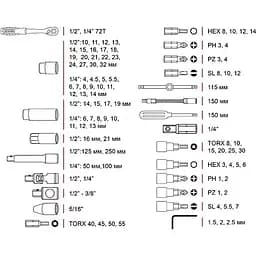 Набір інструментів Intertool ET-8094 94шт [98838] - мініатюра 10