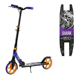 Самокат Best Scooter 77-99.5х53х15 см Чорно-фіолетовий 000283554 - мініатюра 2