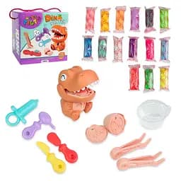 Детский набор для творчества "Мистер тесто Dino Dentist" Strateg 41020, 24 предмета