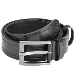 Ремінь чоловічий шкіряний Semi Line Black (P8236-0 M)