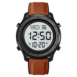 Skmei 1864LBNWT Brown-White Leather