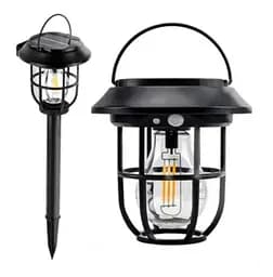 Вуличний садовий сонячний світильник лампа Solar Sensor Light Hop-8818F 1 шт. на сонячній батареї