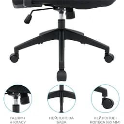 Офісне крісло OfficePro Balance OC550-B-B-B Black [148644] - мініатюра 14