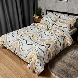 Постельный набор Moon&Star (пододеяльник 160х220 см + 2 наволочки 40х60 см) Бязь Gold Люкс Natural Waves