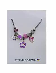 Набір дитячої біжутерії B4324, браслет із шармами типу пандора, Ціна за 1 набір, в пакеті (6923002043247) Вид 1