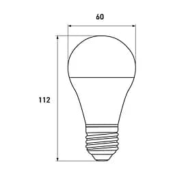 Лампа Euroelectric Led A60 12W SENSOR E27 4000K з датчиком руху (LED-A60-12274(ST)) - мініатюра 3