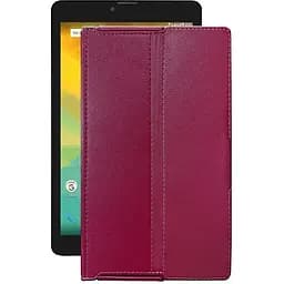 Чохол StatusCASE з екошкіри для планшету Prestigio Muze 3708 3G Бордовий