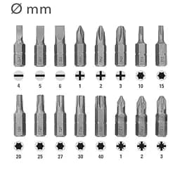 Набір біт і свердел Trotec 49 pieces Hexagon Shank Drill and Bit Set (6200001160) - мініатюра 13