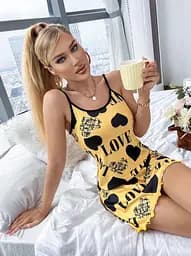 Пеньюар "Love" L-XL Жовтий