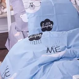 Підковдра на блискавці MirSon Kids Time 17-0348 Serbia, бязь, 210х143 см, блакитна - мініатюра 3