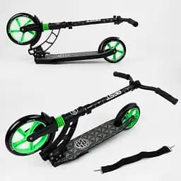 Самокат Best Scooter 85х16х36 см Чорно-зелений 000231515 - мініатюра 3