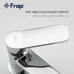 Змішувач для умивальника Frap F1061 хром - мініатюра 3
