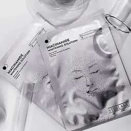 Тканинна маска для обличчя Steblanc Niacinamide Whitening Solution Освітлююча з ніацинамідом, 25 г - мініатюра 3