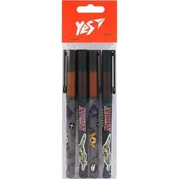 Набор шариковых ручек Yes Military 0.7 мм 4 шт. синий (450208)