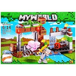 Конструктор Minecraft, LB1133, 219 деталей, 32x22x5 см, (В ассортименте)