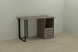 Комп'ютерний стіл Ferrum-decor Отто 75x120x60 чорний ДСП Дуб Сонома Труфель 16мм (FRD-103573)