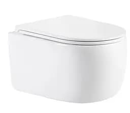 Унитаз подвесной Qtap Taurus Ultra Quiet, с сиденьем Slim Duroplast / Soft-close / Quick Release QTTAU26W49116