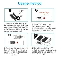 Портативная солнечная панель Voltronic Sun Charger 4 Solar Foldings - мініатюра 7