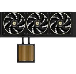 Система рідинного охолодження ID-Cooling DX360 GDL, Black/Gold, 3x AF-127-GDL, PWM, 500～2000±10%RPM, 29.9dB(A) Max, Intel: 1851/1700/1200/115x, AMD: AM4/AM5, до 350 Вт, 27 мм товщина радіатора - мініатюра 2