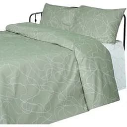 Простыня Ярослав бязь набивная 220x240 оливковая (53797)